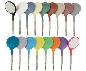 Crystal mundspejle str 5 plast 12 stk G beige*