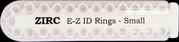 E-Z ID små markeringsringe 25 stk A hvid*
