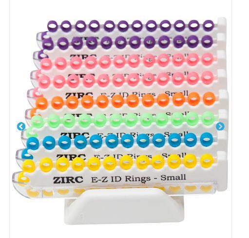 E-Z ID små markeringsringe 200 stk assorteret-neon*