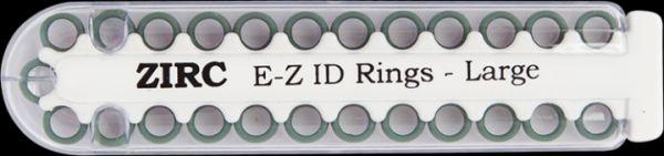 E-Z ID store markeringsringe 25 stk D grøn*