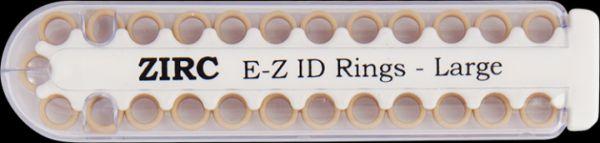 E-Z ID store markeringsringe 25 stk G beige*
