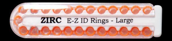E-Z ID store markeringsringe 25 stk Q orange*