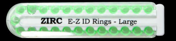 E-Z ID store markeringsringe 25 stk P neongrøn*