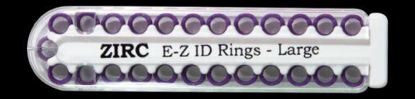 E-Z ID store markeringsringe 25 stk R neonlilla*