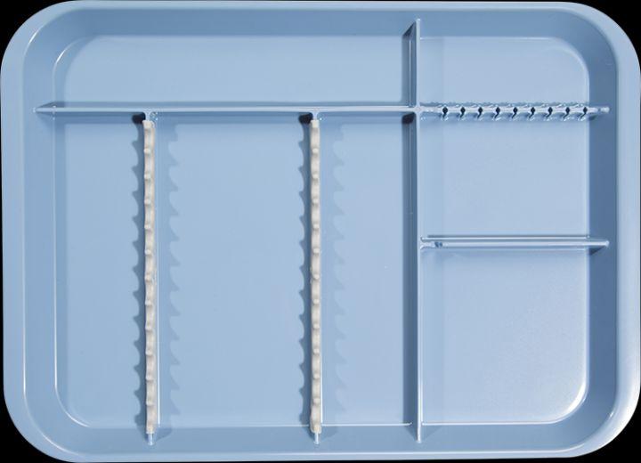 B-lock flad bakke inddelt B blå*