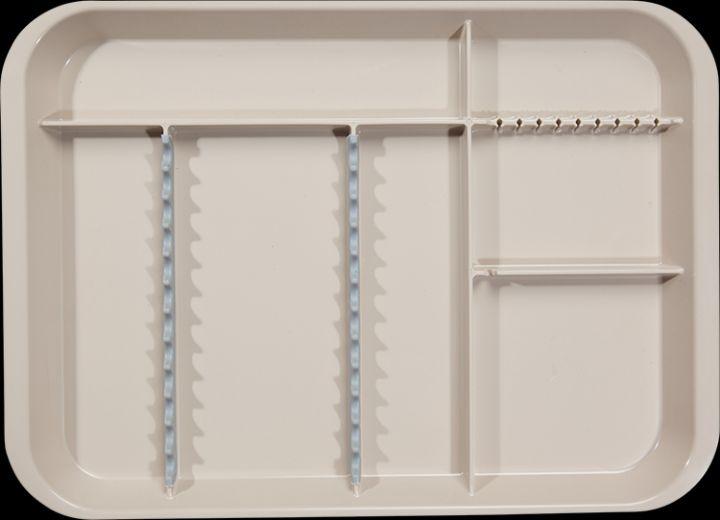 B-lock flad bakke inddelt G beige*