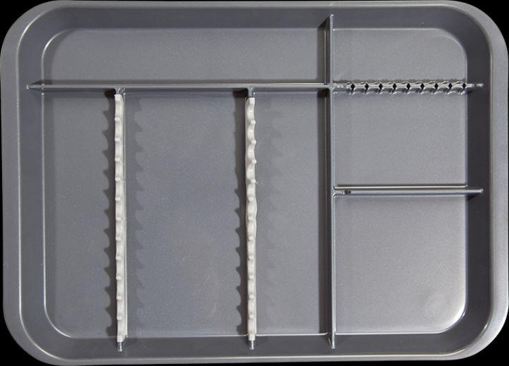 B-lock flad bakke inddelt I grå*