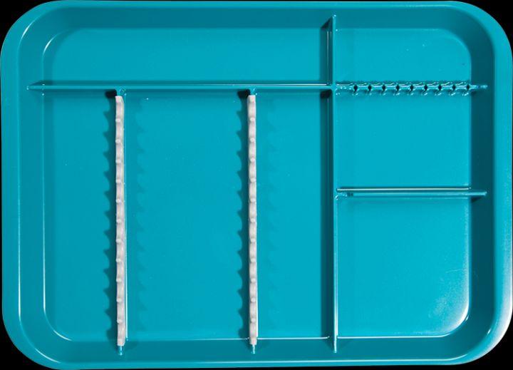 B-lock flad bakke inddelt J teal*