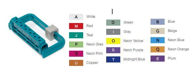 Borholder til 12 bor N neonblå*