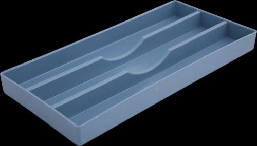 Skuffebakke med 3 rum B blå*