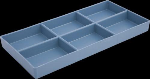 Skuffebakke med 6 rum A hvid*