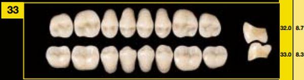 Artiplus vita kindtand 8 stk farve C4 O33