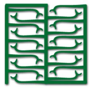 S-U Voksprofil ringklammer 10 stk TK 1*