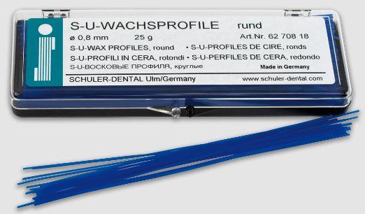 S-U Voksprofil halvrund 50 gram 2.0x1.0*