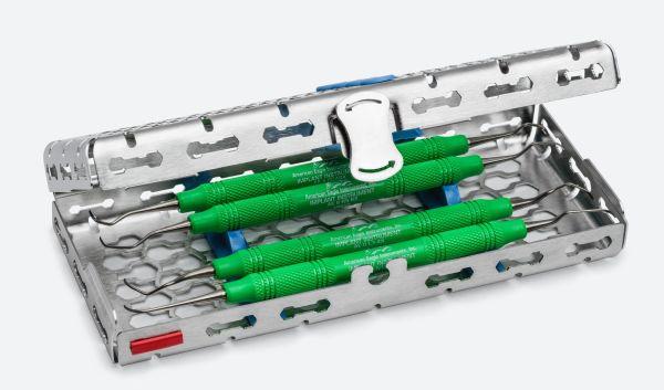 DIN Galaxie 1/4 kassette Aluminium til 5 instrumenter