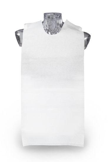 BIO Coated patientforklæde 37x76.5 cm 100 stk hvid