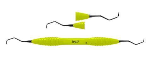 Gracey standard curette 7-8 Sharp-instruments IDX limegrøn*