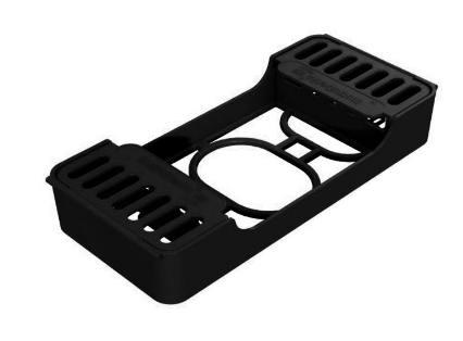 Manage-5 plastkassette til 5 instrumenter sort