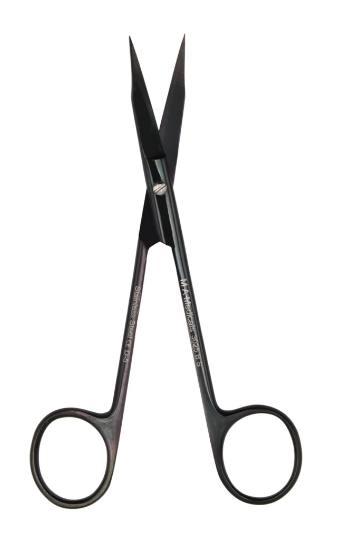 Goldman-fox saks TC sort 3025SB lige 13 cm.*