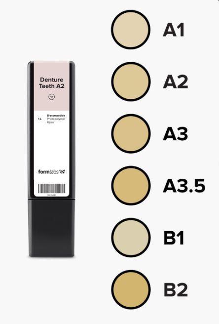 Denture resinpatron 1 liter Tand A3.5*
