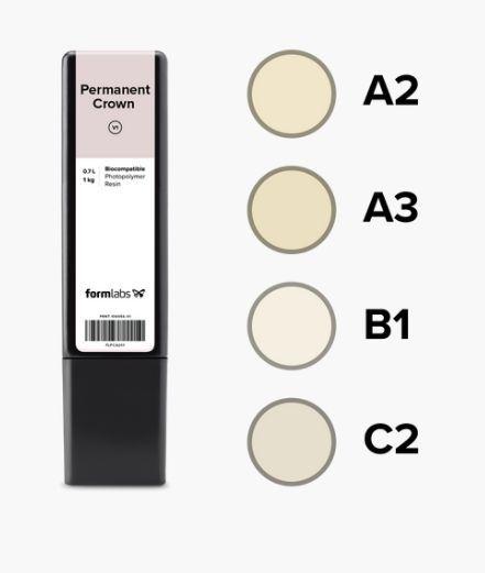 Permanent Crown resin 1 liter C2*