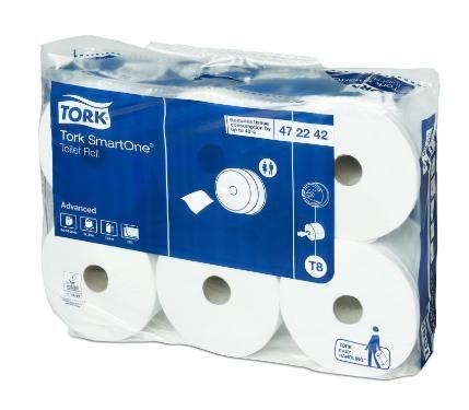 Toiletpapir 2-lags Soft T8 SmartOne 6x207 meter*