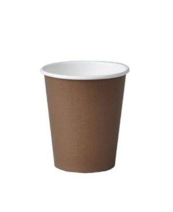 Kaffebæger pap 25 cl 8 oz Brun 20x50 stk*