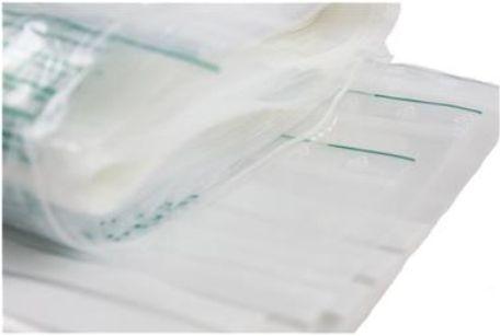 Lynlåsposer med skrivefelt 10x100 stk 15x20 cm