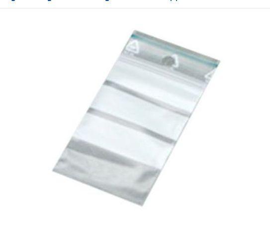 Lynlåsposer med skrivefelt 10x100 stk 8x12 cm