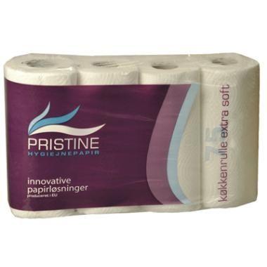 Køkkenrulle 2-lags hvid soft 18 m 8x4rl