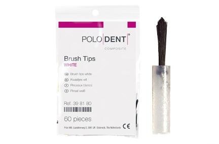 Pensler hvide m/sorte børster 60 stk