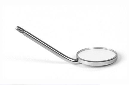 Mundspejl nr. 3 12 stk Rhodium overflade*