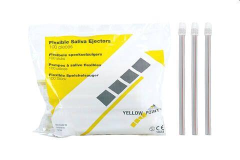 Bøjelige Sug 13 cm 10x100 stk Klar