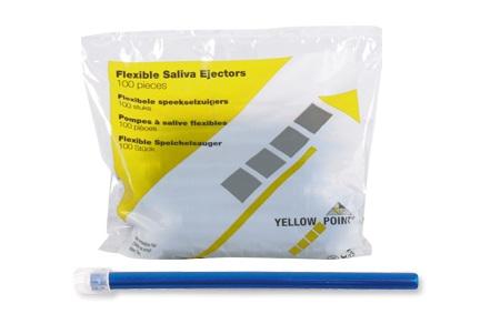 Bøjelige Sug 13 cm 10x100 stk blå