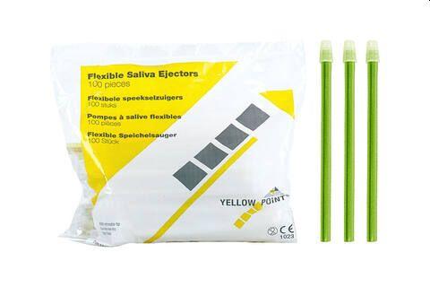 Bøjelige Sug 13 cm 10x100 stk Lime