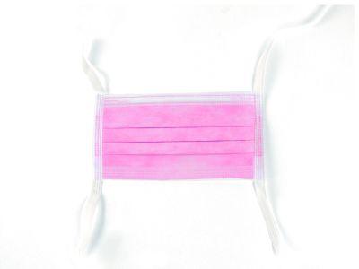 Mundbind bændel 3-lags 50 stk Pink*