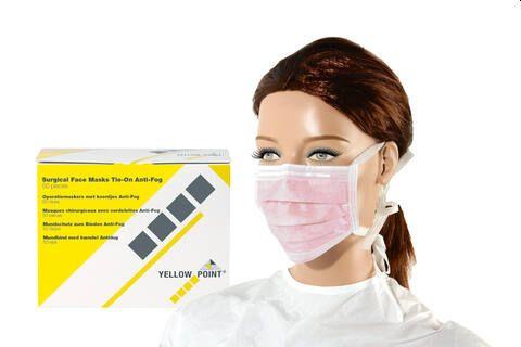 Mundbind bændel 3-lags 50 stk Antidug Pink*