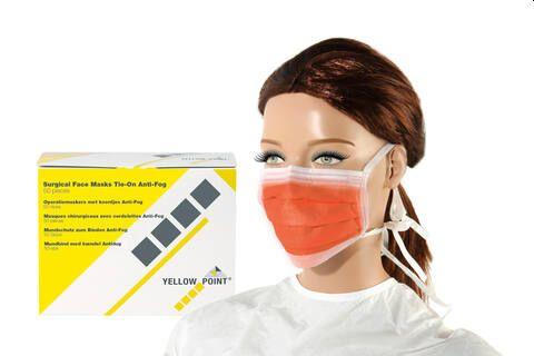 Mundbind bændel 3-lags 50 stk Antidug Orange*