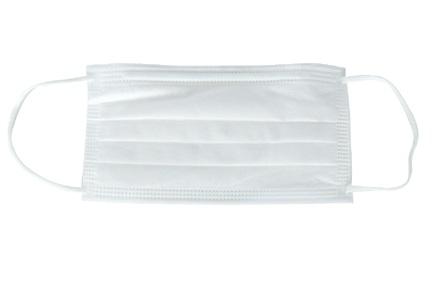 Mundbind elastik 3-lags 50 stk Hvid