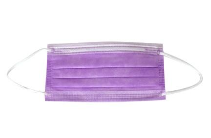 Mundbind elastik 3-lags 50 stk Antidug Lavendel