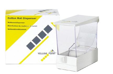 Vatrulledispenser hvid/klar plast