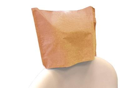 Overtræk til nakkestøtte 25x25 cm 500 stk Fersken*