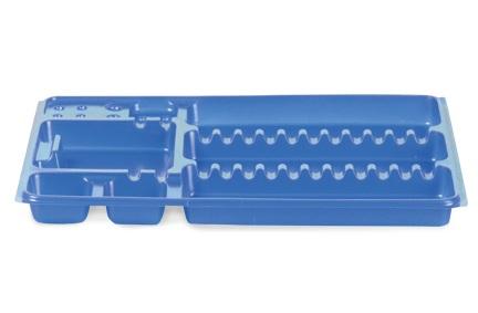 Instrumentbakke engangs 28x18 cm 400 stk Mørkblå