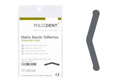Tofflemire matrice tynd 12 stk nr.13 0.05 mm*