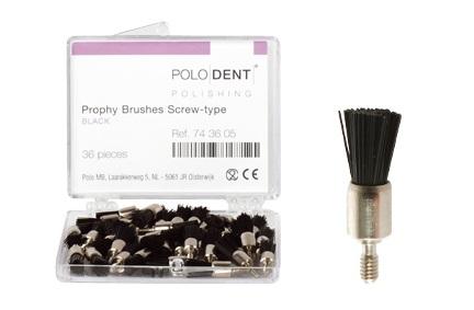 Prophybørste skrue-type 36 stk sort*