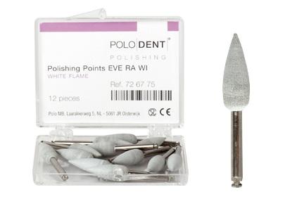 EVE polerer til RA hvid flammeformet 12 stk*