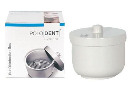 Borskål med låg til desinfektion af bor plast hvid