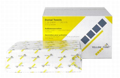 Coated patientserviet 33x44 cm 4x125 stk Hvid