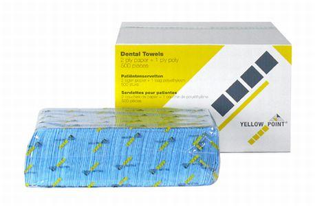 Coated patientserviet 33x44 cm 4x125 stk Lyseblå