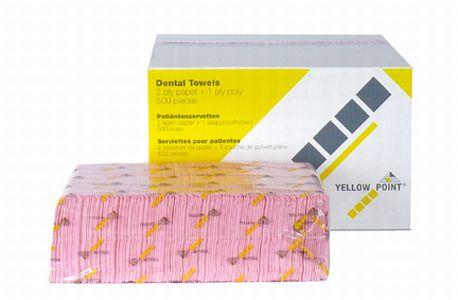 Coated patientserviet 33x44 cm 4x125 stk Pink